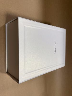 China Umweltfreundliche Klapppapierbox recycelbare weiße Kartongeschenkbox zu verkaufen