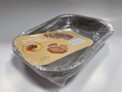 China 220F Aluminum Foil Food Tray Grease Resistance Aluminum Trays For Food for sale