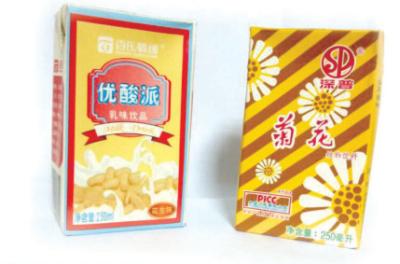 중국 250ml 액체식품 포장재 액체용 플라스틱 종이 카튼 포장재 판매용