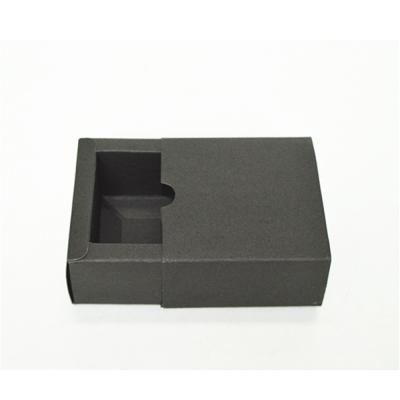 China Black Drawer Recycled Paper Gift Box Handmade Customized With Sleeve for sale