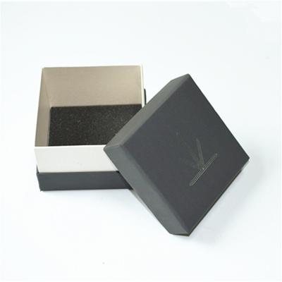 China Grey Personalised Handmade Paper Gift Box Foam Lining Square Gift Boxes With Lids for sale