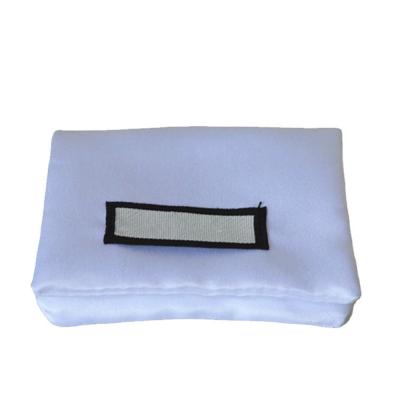 China Pearl White Small Cloth Jewelry Bags Smooth Surface For Earring Ring Bracelet for sale
