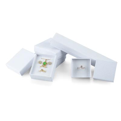 China White Leatherette Personalised Bracelet Gift Box Sponge Insert Customized for sale