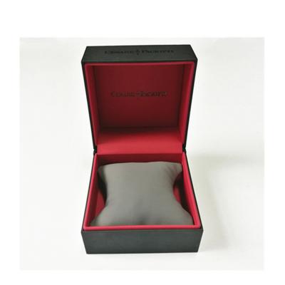 China Única caixa de relógio personalizada costume que empacota o plutônio escuro de Grey Red Touch Paper à venda