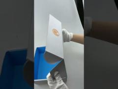 Corrugated Mailing Box White Hot Stamping Rectangular Folding Carton Cardboard Gift Packaging