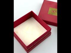 paper box with gold foil trim logo and foam velvet insert gift box for jewelr