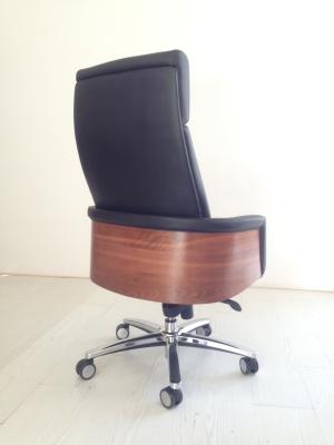 China Ergo Cowhide Executive Leather Office Chair Swivel Tilt Te koop