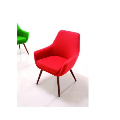 China Modern Collaborative Leisure Velvet Armchair Upholstered Fabric for sale