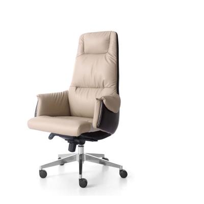 China Contemporary Aluminium Executive Leather Office Chair Ergonomic OEM for sale