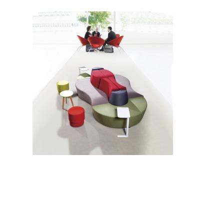 China Custom Shared Workspace Furniture Collaborative Lounge Seating bench for sale