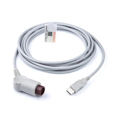 China 12 Pin Invasive Blood Pressure Compatible HP to Transducer USB Connector IBP for sale
