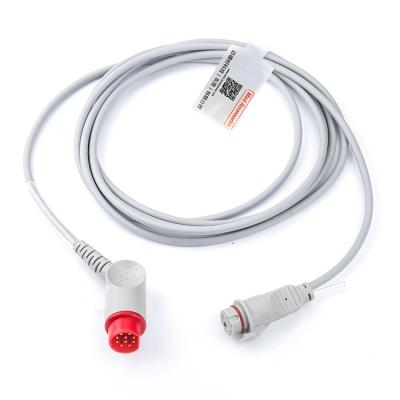 China SFDA Durable Pressure Transducer Cable , Medical IBP Blood Pressure Cable for sale