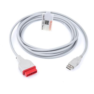 China Gray TPU IBP Adapter Cable Durable Compatible For GE Marquette To USB for sale