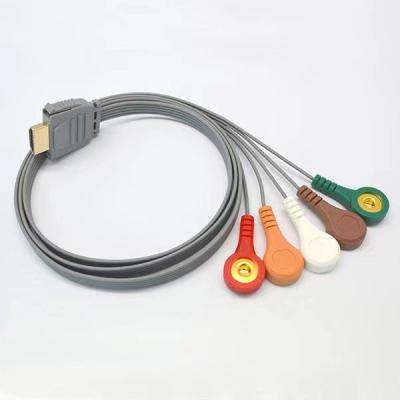 China 5 Lead TPU ECG Holter Cable For Zoncare ie90 for sale