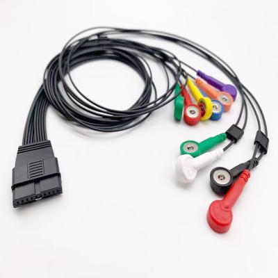 China Cable Holter de ECG pediátrico para adultos 10 Plomo Compatible para MS-12 Cardiovit Ft-1 en venta