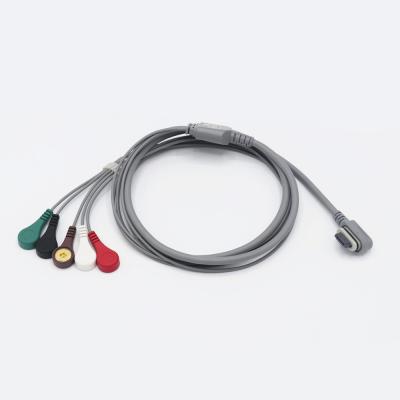 China longitud 2.5M cable Holter ECG reutilizable práctico para el monitor del paciente en venta