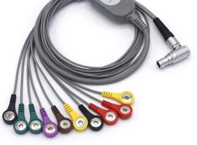 China 12 canales de cable de ECG Compatible, 2107229-001 Cable de monitoreo del paciente en venta
