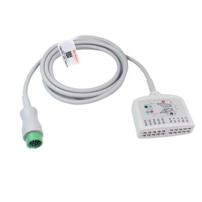 Chine Cable électrocardiographe à 12 broches, câble électrocardiographe polyvalent. à vendre
