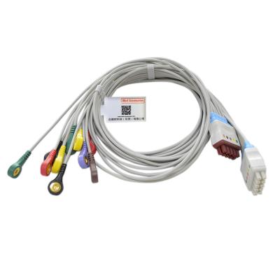 China GE Marquette EKG Cable 10 Leads Gray Color Compatible Stable for sale