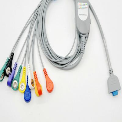 China 10 Lead ECG Holter Cable Multifunctional For Adult Pediatric for sale