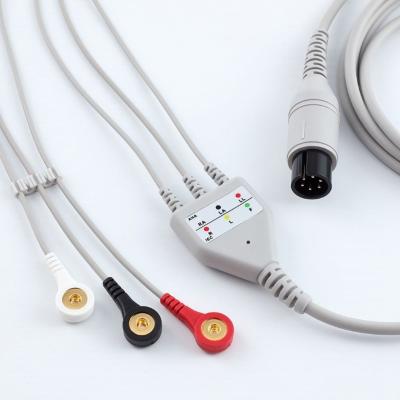 China 6 cables de plomo para ECG en venta