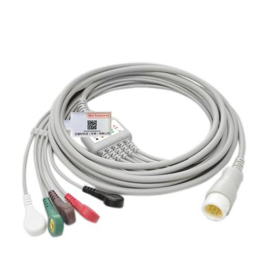 China Direct Connect ECG Monitor Cable Compatible M1977A Gray Color for sale