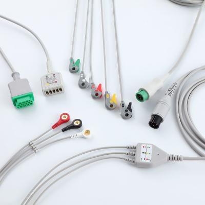 China Compatible ECG Monitor Cable Stable Length 3.4m For Main Patient Monitors for sale