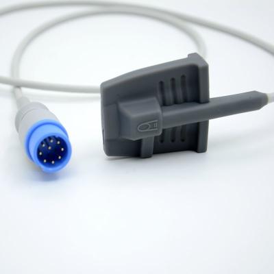 China Sensor SpO2 compatível com Biolight Conexão direta TPU Sensor Spo2 reutilizável Duração da ponta dos dedos para adultos à venda