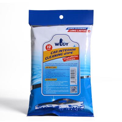 China Microfiber Cloth Car Interior Cleaning Wipes For Dashboard Leather Moisturizing for sale