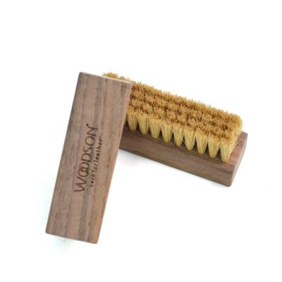 China Hog Pig Hair Shoe Cleaning Accessories Soft Bristle Suede Nubuck Brush for sale