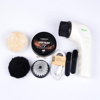 China High-Speed Rotating Brush Head Cleaning 3W 2000RPM PU Leather Care Kit Electric Shoe Polisher Kit for sale