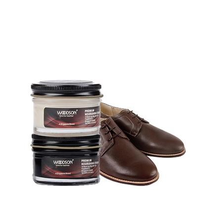 China Cognac Nubuck Leather Shoe Care Kit Polish Cream Nourishing for sale