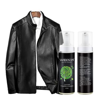 China Smooth Leather Foaming Cleaner Leather Jacket Quick Cleaner Advanced Leather Sofa Cleaner for sale