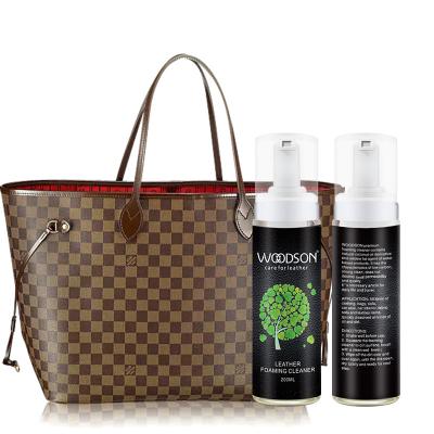 China Coconut Oil Leather Foaming Cleaner leather Shoe Care Kit Foam Cleaner Liquid for sale