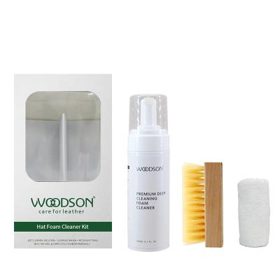 China Kit para cuidados com chapéus WOODSON Premium Solução de limpeza com espuma Tampa para remoção de manchas à venda