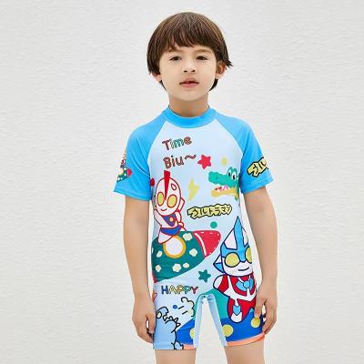 China Cute Cartoon Printed Pattern Conjoined Children'S Swimsuit for sale