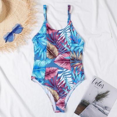 China one pieces ,Rainbow colour Sexy full Size Ladies Swimwear ,nylon fabric for sale