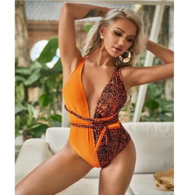 China V-Neck Ladies One-Piece Swimsuit Flash Tight  Triangle Beach Women'S Swimsuit ladies one pieces swimsuit  sunprotection for sale