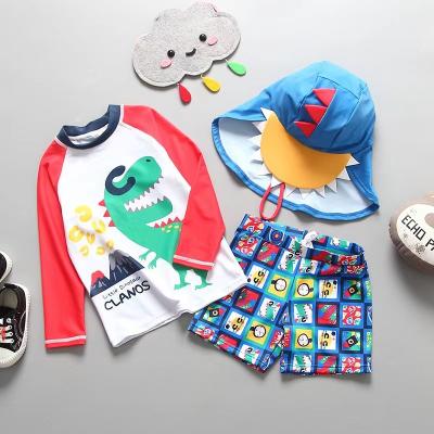 Chine Le maillot de bain de garçons de style de carton place l'étudiant Split de vêtements de bain d'enfants d'été à vendre