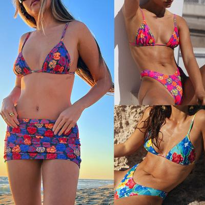 China Sexy Large Size Ladies Swimwear Curvy Plus Size Swimwear High Elastic Spf50++ Colorful for sale