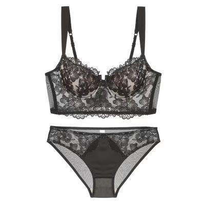 China Ladies' Lace Lingerie High Elastic The New Type Blackless Fashion Europe Abrasion-Resistant  Asia Black  Sexy  In Stock à venda