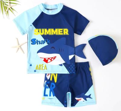 China Blue Shark Boys Swimwear Sets Children'S Xl For Beach Occasion for sale