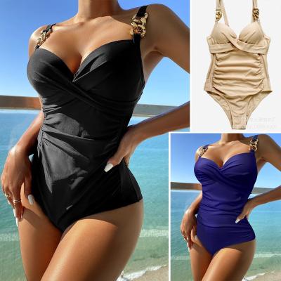 China Luxurious Solid black Bikini - Elevate Your Swimwear Collection one piece sexy for sale