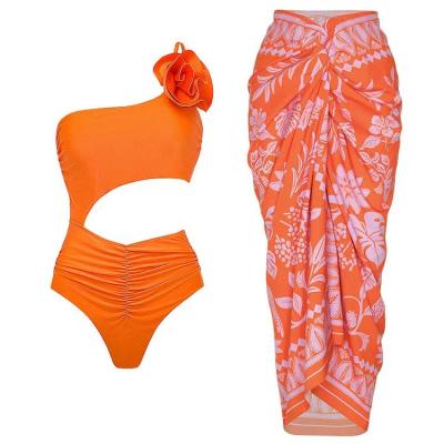China Vibrant Three Swimsuit Set Wire Free Support Fun Colors for Summer Activities for sale