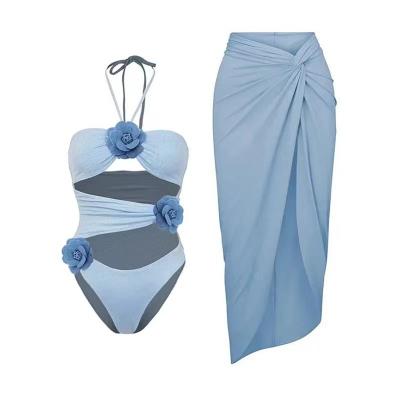 China Colorful Three Bikini Set with High Elasticity for Womens Summer Swimwear for sale