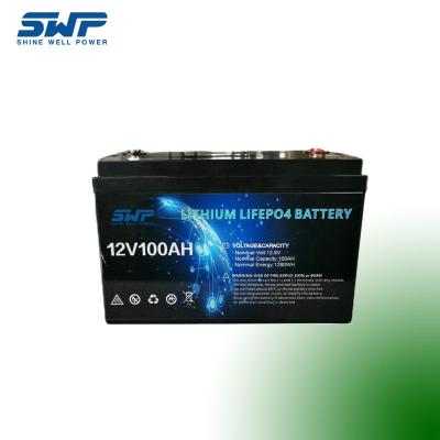 China 12.8v 100ah SLA Verzegeld loodzuur vervangende batterij Plastic Shell Te koop