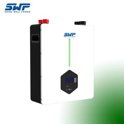 Китай SWP51100 Стенная система хранения батареи Металлическая оболочка LiFePO4 ячейки 200A Ток разряда A класс EVE продается