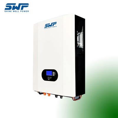 China SWP51.2V100Ah Outdoor Power Wall Battery Storage MSDS RS232 RS486 CAN Comunicação longos cecles à venda