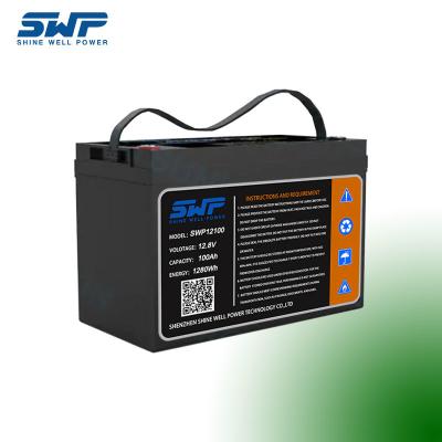 China 12.8V 100Ah Lead Acid Sealed Battery Deep Cycle Low Self Discharge Rate for sale