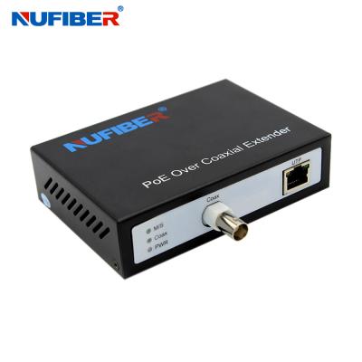 China EOC Converter Iron Case 10 / 100M POE Over Coaxial Extender 300m For CCTV Installations for sale